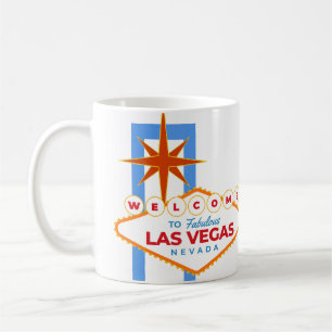 Willkommen im fabulous Las Vegas Nevada weiß Kaffeetasse