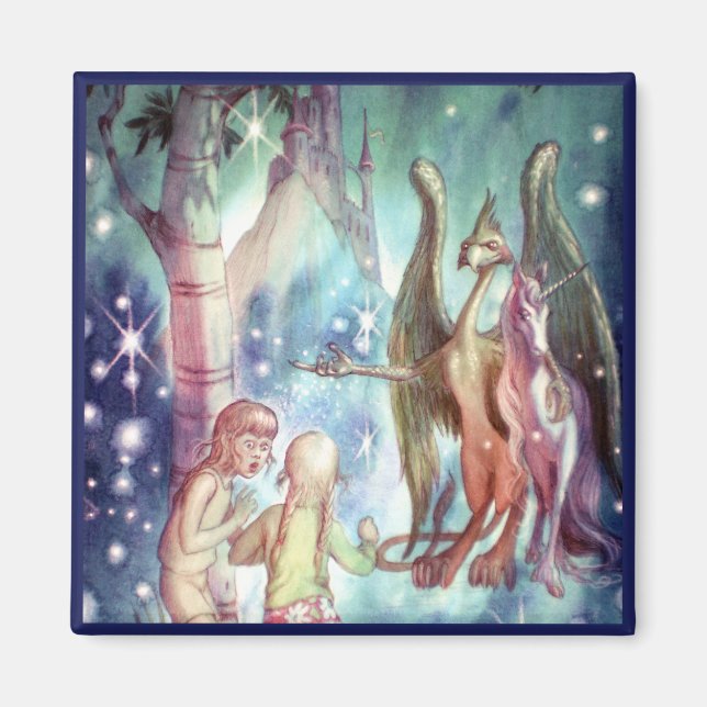 Willkommen im Fairyland Square Magnet (Vorne)