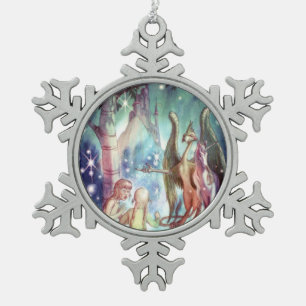 Willkommen im Feenland-Schmuck Schneeflocken Zinn-Ornament