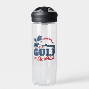 Willkommen im Golf von Amerika Einwanderer aus Mex Trinkflasche