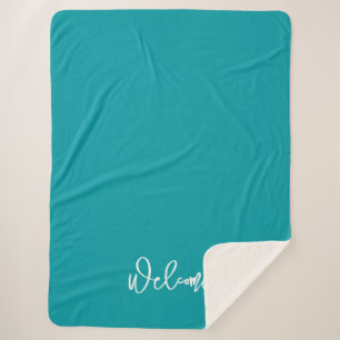 Willkommen im Guest Blue Green Sherpadecke