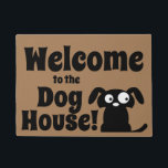 Willkommen im Hundehaus Funny Doormat Fußmatte<br><div class="desc">Diese niedliche Begrüßungsmatte lasse allen Besuchern, die wissen, dass sie in die Hundezone eintreten! Die Doormat verfügt über eine lustige Silhouette mit dem Text: Willkommen im Hundehaus! Diese lustige Türmatte wird die Gäste auf Ihrer Zuhause begrüßen, während sie sie gelassen haben, dass sie ins "Hundehaus" geschickt worden sind! Großartiges Geschenk...</div>