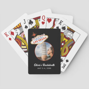 Willkommen im Las Vegas Junggesellinnenabschied Ge Spielkarten