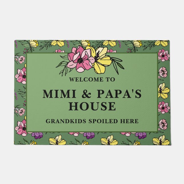Willkommen im Mimi & Papa's House Fußmatte (Vorderseite)