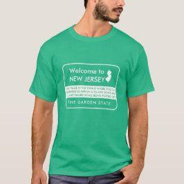 Willkommen im New Jersey Funny Highway Sign T-Shirt