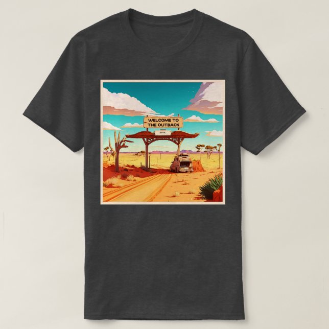Willkommen im Outback T-Shirt (Design vorne)