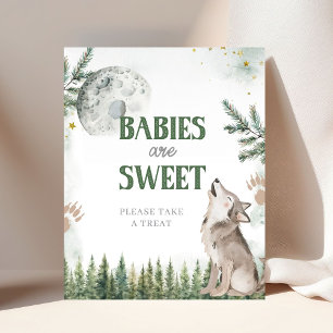 Willkommen im Pack Forest Wolf Baby sind Sweet Poster