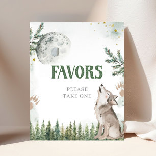 Willkommen im Pack Forest Wolf Poster