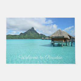 Willkommen im Paradies Bora Bora Fußmatte