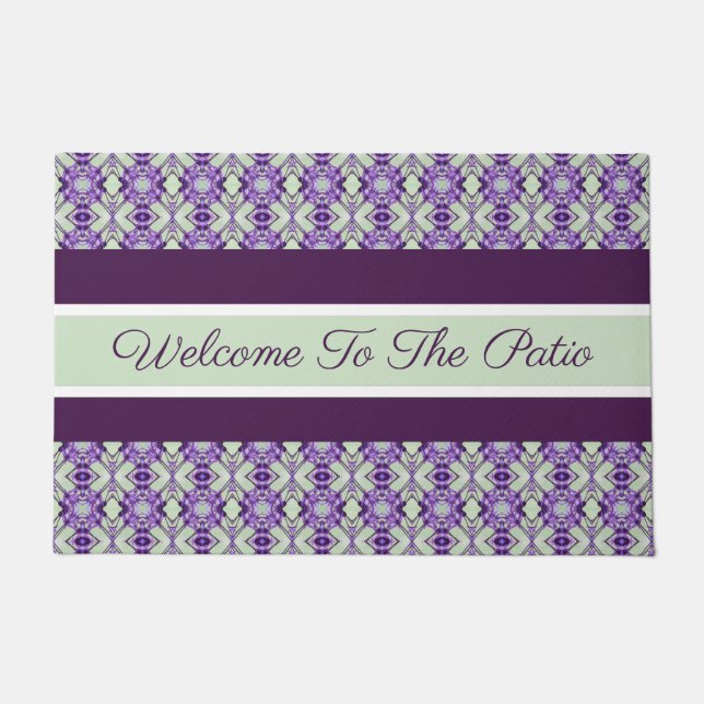 Willkommen im Patio Fußmatte (Vorderseite)