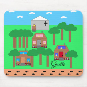 Willkommen im Seneca Village, NYC-1845 Mousepad