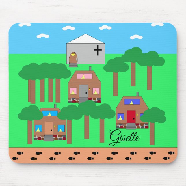 Willkommen im Seneca Village, NYC-1845 Mousepad (Vorne)