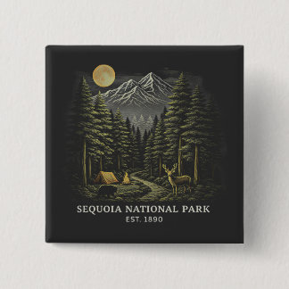 Willkommen im Sequoia National USA Park  Button