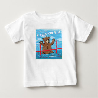 Willkommen im sonnigen Kalifornien Riesiges Teddyb Baby T-shirt