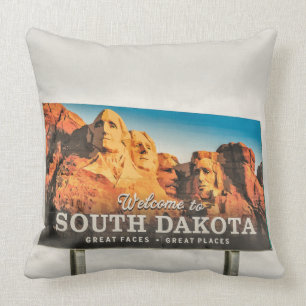 Willkommen im South Dakota Sign Kissen