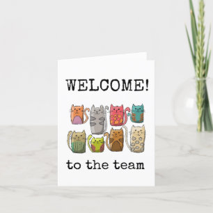 Willkommen im Team, Funny Card Dankeskarte