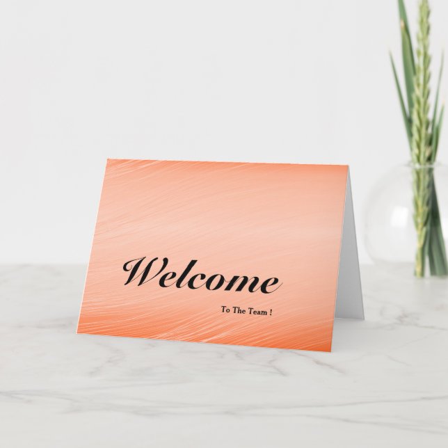 Willkommen im Team Karte (Vorderseite)