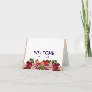 Willkommen im Team Postkarte