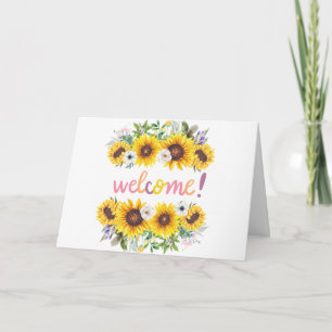 Willkommen im Team Weiße Postkarte