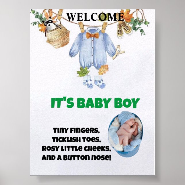 Willkommen im World Baby Boy Poster (Vorne)