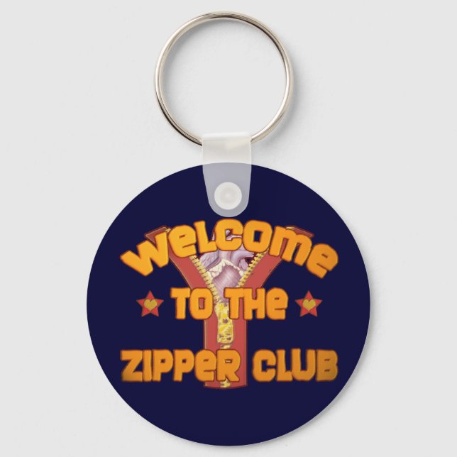 Willkommen im Zipper Club Schlüsselanhänger (Vorderseite)
