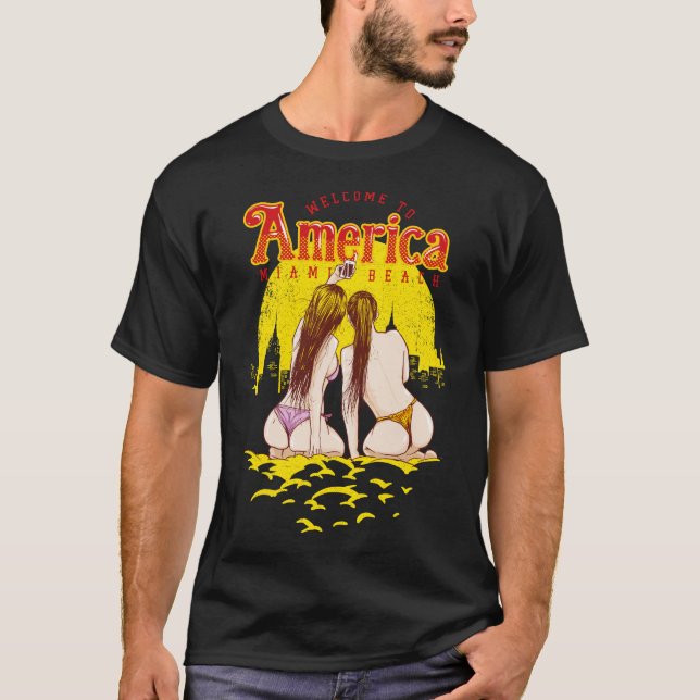 Willkommen in Amerika T-Shirt (Vorderseite)