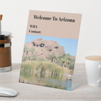 Willkommen in Arizona Phoenix Gästinformationen Sockelschild