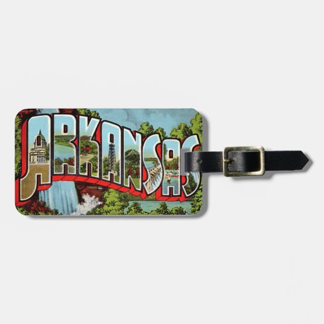 Willkommen in Arkansas Gepäckanhänger (Vorderseite horizontal)