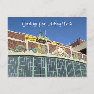 Willkommen in Asbury Park NJ Postkarte
