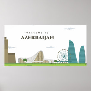 Willkommen in Aserbaidschan Poster