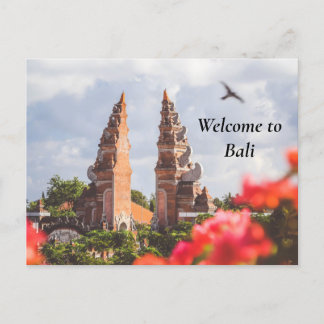 Willkommen in Bali Feiertagspostkarte