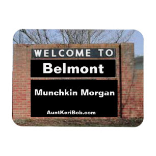 WILLKOMMEN IN Belmont Munchkin Morgan Flexible Magnet