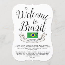 Willkommen in Brasilien | Hochzeit in Urlaubsort b Einladung