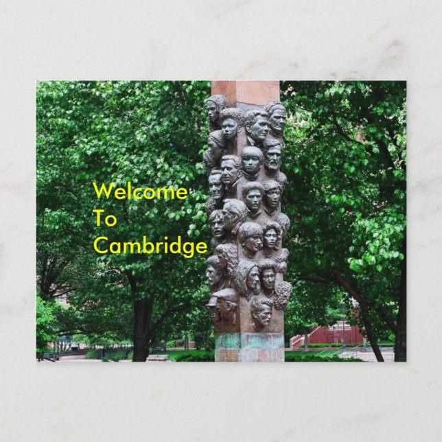 Willkommen in Cambridge Postkarte (Vorderseite)