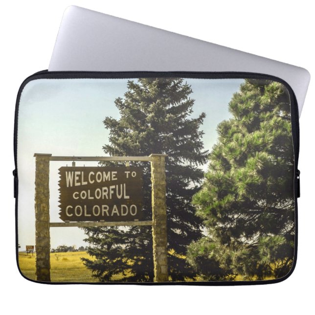 Willkommen in Colorado Laptopschutzhülle (Vorderseite)