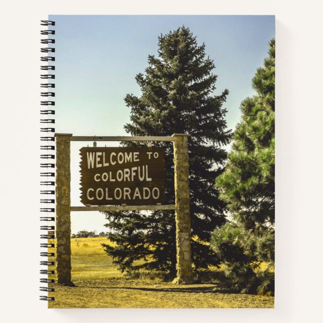 Willkommen in Colorado Notizbuch (Vorderseite)