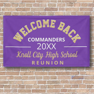 Willkommen in den Schulfarben! Wiedersehen-Banner Banner