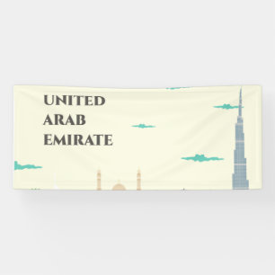 Willkommen in den Vereinigten Arabischen Emiraten Banner