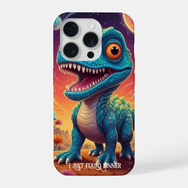 Willkommen in der magischen Welt des Dino iPhone 15 Pro Hülle (Rückseite)