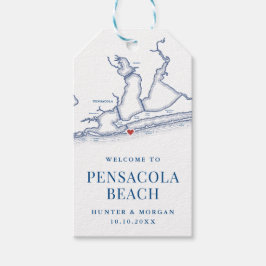 Willkommen in der Pensacola Beach Florida Gastgesc Geschenkanhänger