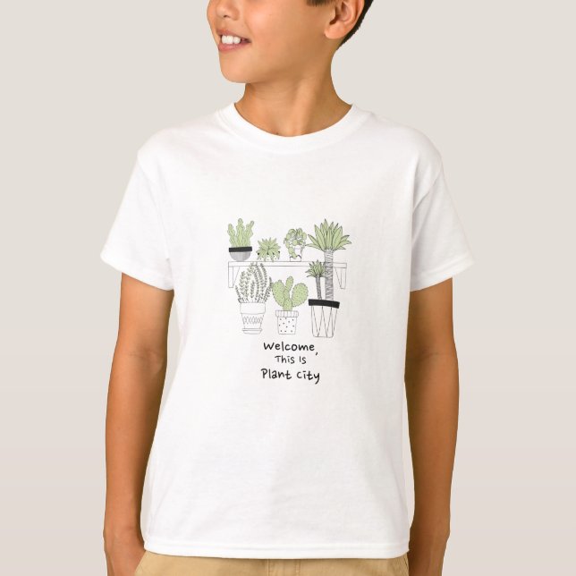 Willkommen in der Pflanze City T-Shirt (Vorderseite)