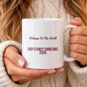 Willkommen in der Welt, Baby's erstes Weihnachten Kaffeetasse