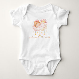 Willkommen in der Welt Cute Morden Baby Strampler