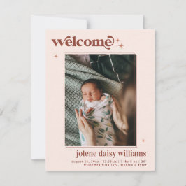 Willkommen in der Welt | | Retro Boho Birth