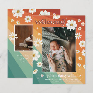 Willkommen in der Welt Retro Boho Birth
