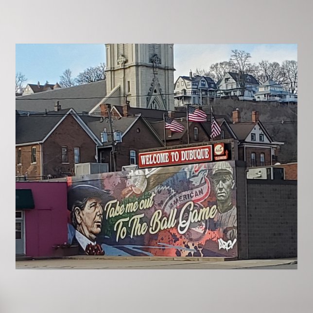 Willkommen in Dubuque, Iowa Keepake Souvenir Poster (Vorne)