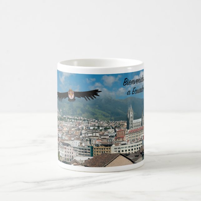 Willkommen in Ecuador Kaffeetasse (Mittel)