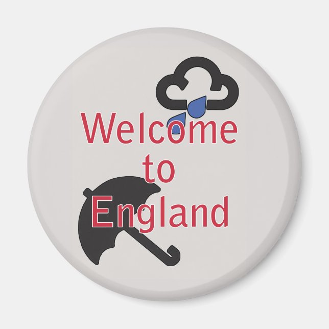 Willkommen in England! Magnet (Vorne)