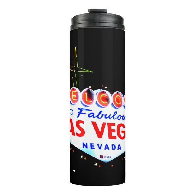 Willkommen in Fabuous Las Vegas Nevada Sin City Thermosbecher (Vorderseite)