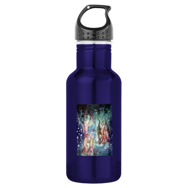 Willkommen in Fairyland Edelstahlflasche (Vorderseite)
